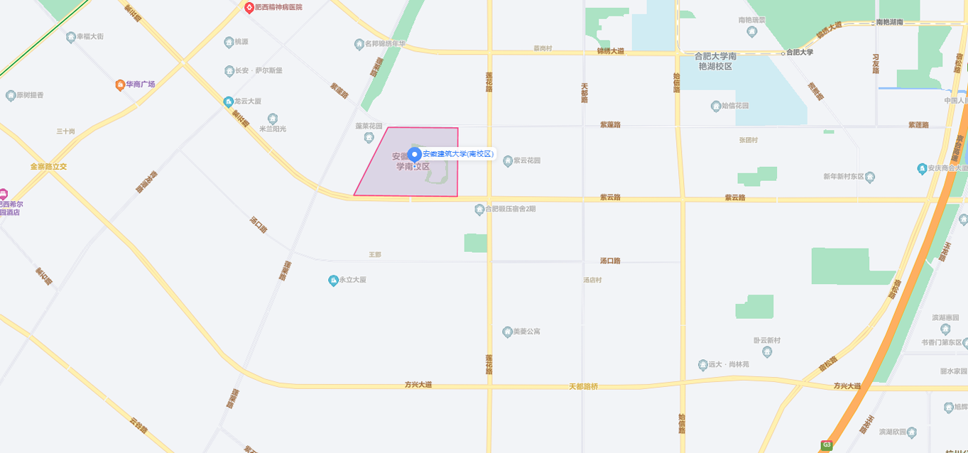 安徽建筑大学南校区地图